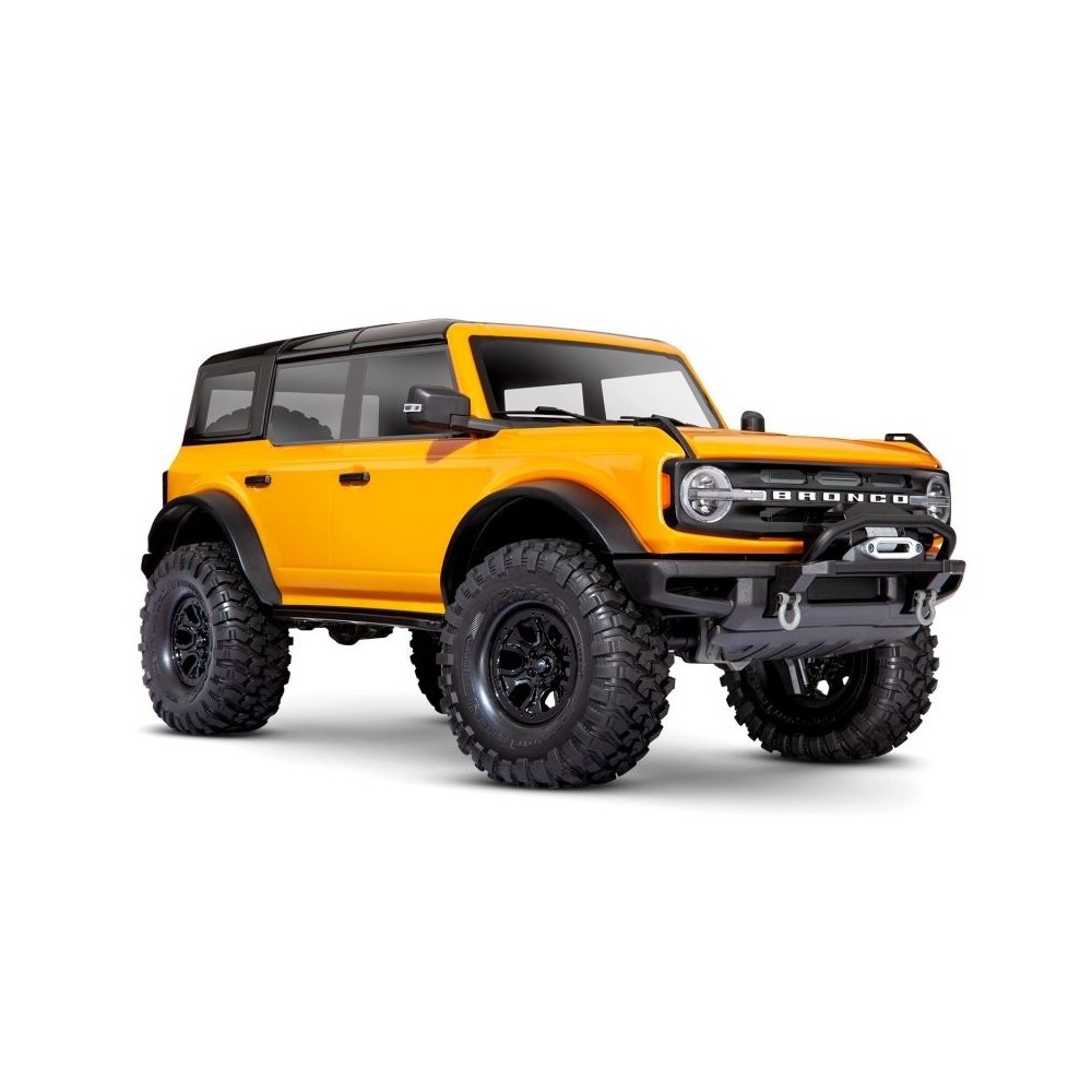Coche RC Traxxas TRX-4 Ford Bronco 2021 1/10 4WD RTR con carrocería sin clips en color naranja TRX92076-4ORNG Coche RC Traxxas TRX-4 Ford Bronco 2021 1/10 4WD RTR con carrocería sin clips en color naranja TRX92076-4ORNG