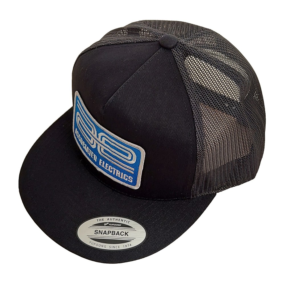 Team Associated AE Logo Trucker Hat, flat bill, black AE97007 Team Associated AE Logo Trucker Hat, flat bill, black AE97007
