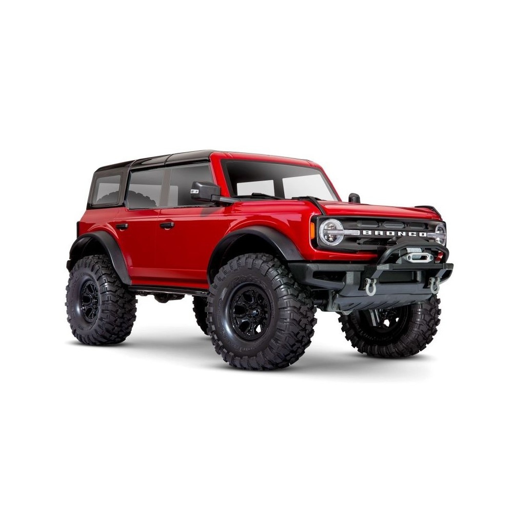 Coche RC Traxxas TRX-4 Ford Bronco 2021 1/10 4WD RTR con carrocería sin clips en color rojo TRX92076-4RED Coche RC Traxxas TRX-4 Ford Bronco 2021 1/10 4WD RTR con carrocería sin clips en color rojo TRX92076-4RED
