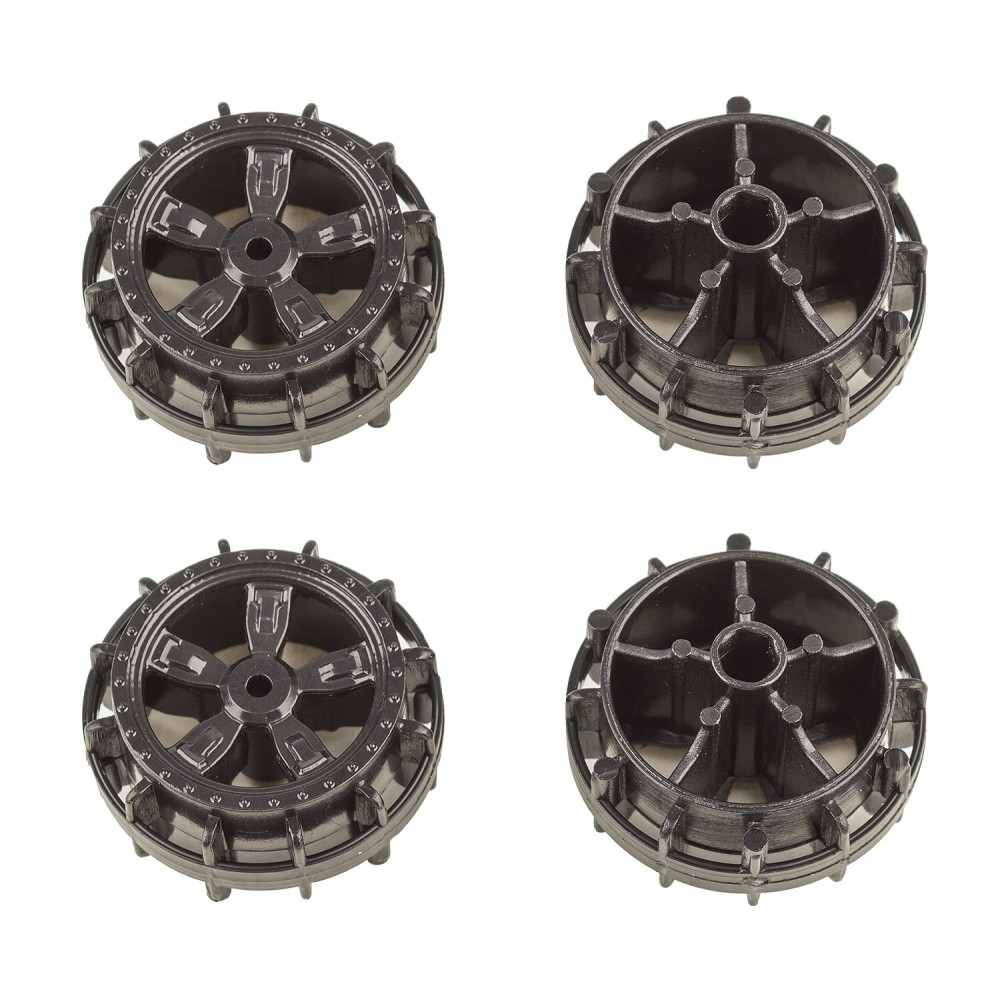 Team Associated NanoSport Wheels, black AE21612 Team Associated NanoSport Wheels, black AE21612