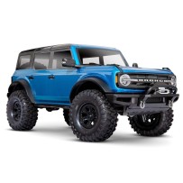 Coche RC Traxxas TRX-4 Ford Bronco 2021 1/10 4WD RTR con carrocería sin clips en color azul Velocity TRX92076-4-VBLU