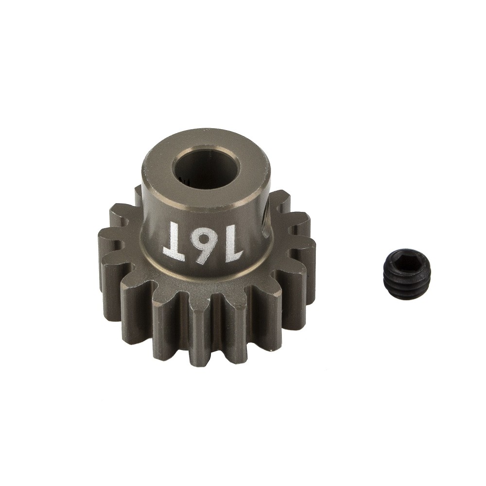 Team Associated FT Pinion Gear, 16T, MOD 1, 5mm shaft, aluminum AE89598 Team Associated FT Pinion Gear, 16T, MOD 1, 5mm shaft, aluminum AE89598