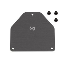 Team Associated RC10B7 FT Aluminum Servo Weight Plate, 6g AE92444
