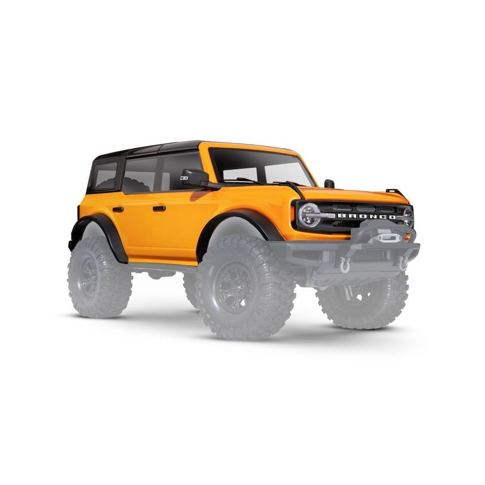 Carrocería Traxxas Ford Bronco 2021 completa en naranja con parrilla – TRX9211X Carrocería Traxxas Ford Bronco 2021 completa en naranja con parrilla – TRX9211X