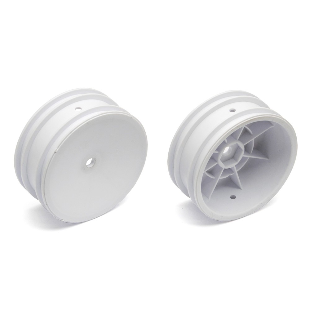 Team Associated Buggy Front Hex Wheels, white AE9690 Team Associated Buggy Front Hex Wheels, white AE9690