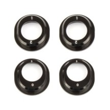 Team Associated B6.1 Aluminum Differential Height Inserts, black AE91793