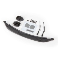 Espejos laterales negros, limpiaparabrisas y ventilete con tornillería Traxxas TRX9217