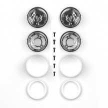 Team Associated RC10 Jay Halsey Rear Chrome Wheels AE6396