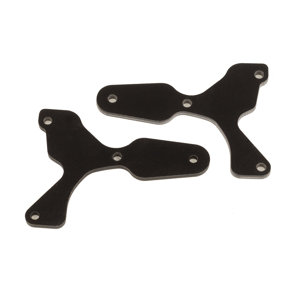 Team Associated RC8B4 FT front lower suspension arm inserts, G10, 2.0 mm AE81531