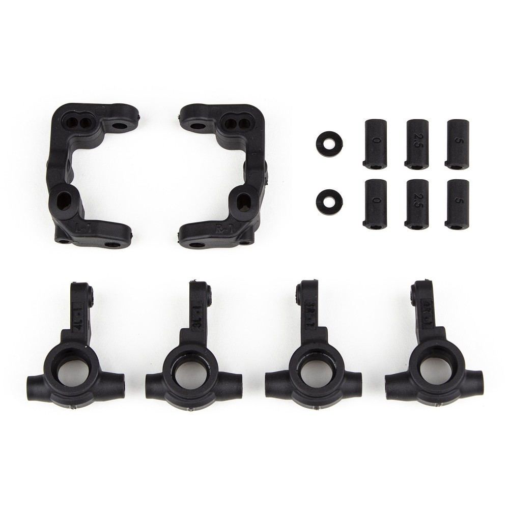 Team Associated RC10B6.4 -1mm Scrub Caster and Steering Blocks AE91901 Team Associated RC10B6.4 -1mm Scrub Caster and Steering Blocks AE91901