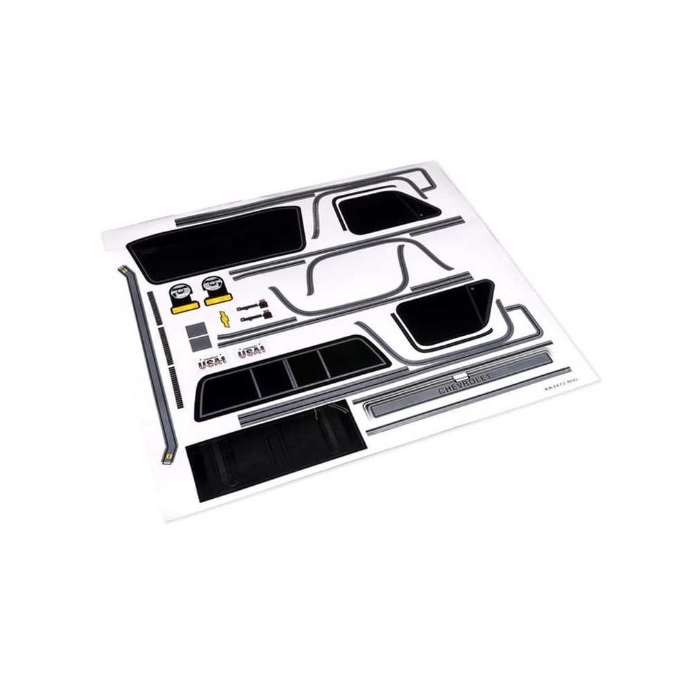 Traxxas Decal sheet Chevrolet k10 truck (1979) TRX9299 Traxxas Decal sheet Chevrolet k10 truck (1979) TRX9299