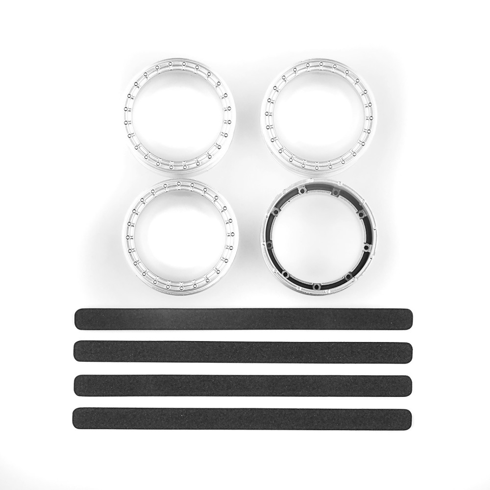 Team Associated DC10 FT Adjustable Wheel Rims, white AE72244 Team Associated DC10 FT Adjustable Wheel Rims, white AE72244