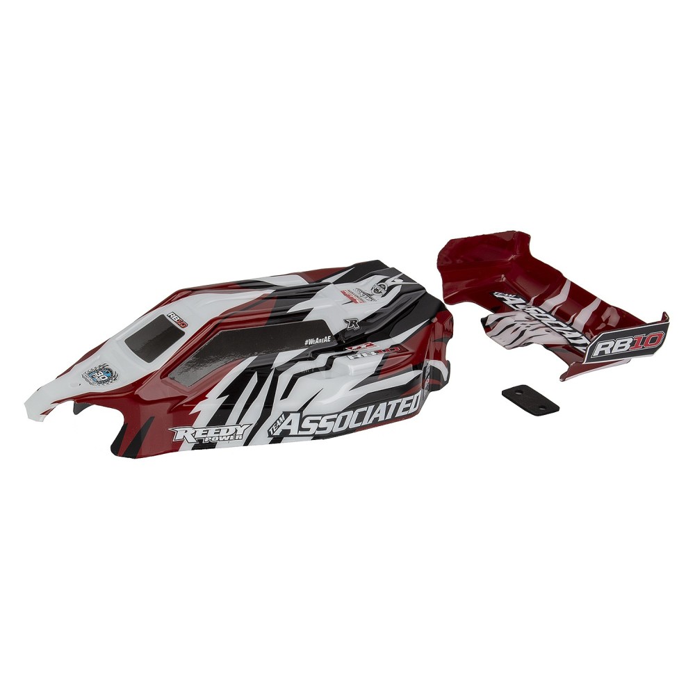 Team Associated RB10 RTR Body and Wing, red AE72020