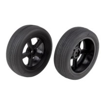 Team Associated DR10 Front Wheels and Drag Tires, mounted AE71073