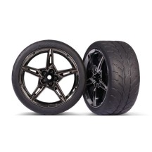 Ruedas radios divididos cromo negro 2.1 Traxxas TRX9371