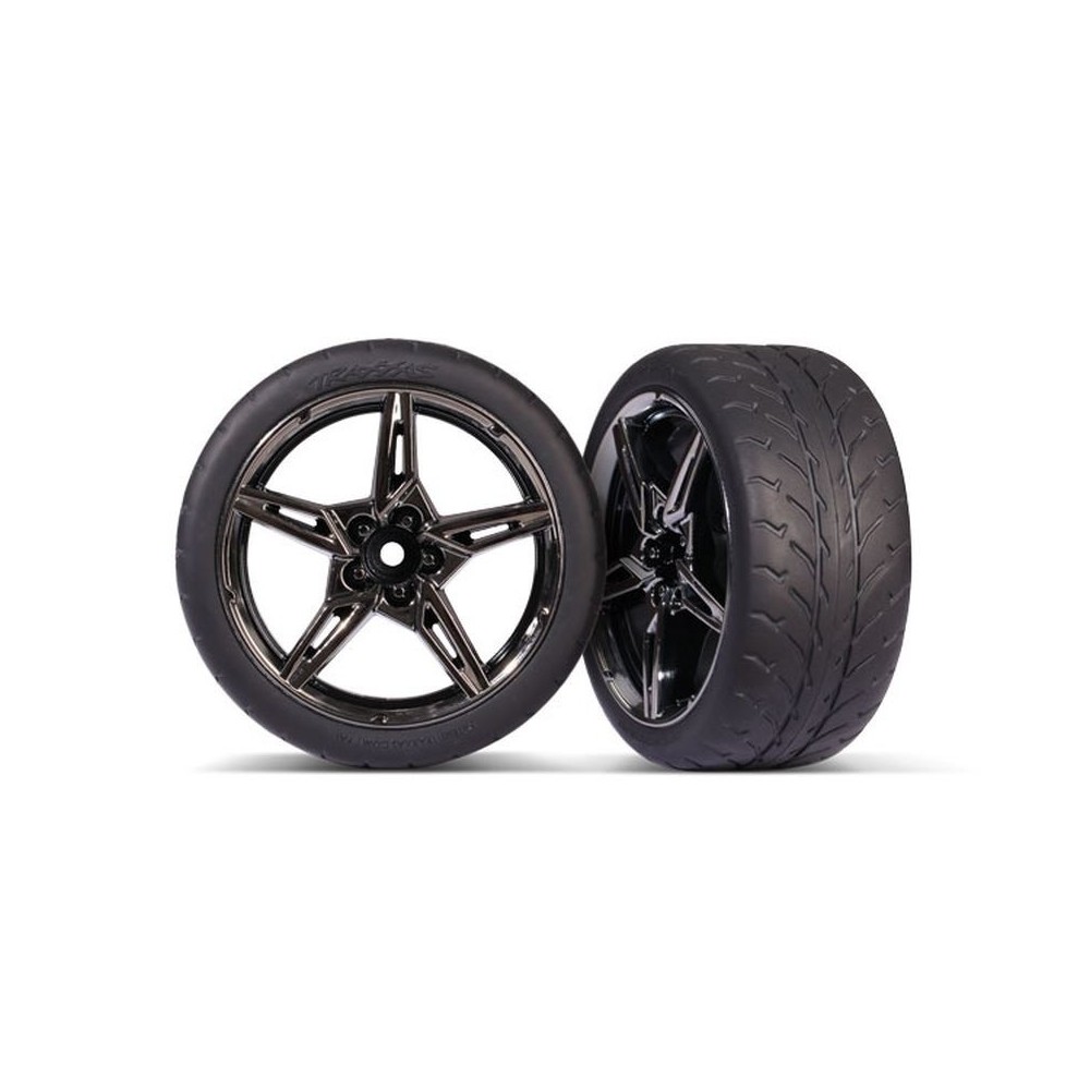 Ruedas radios divididos cromo negro 2.1 Traxxas TRX9371 Ruedas radios divididos cromo negro 2.1 Traxxas TRX9371