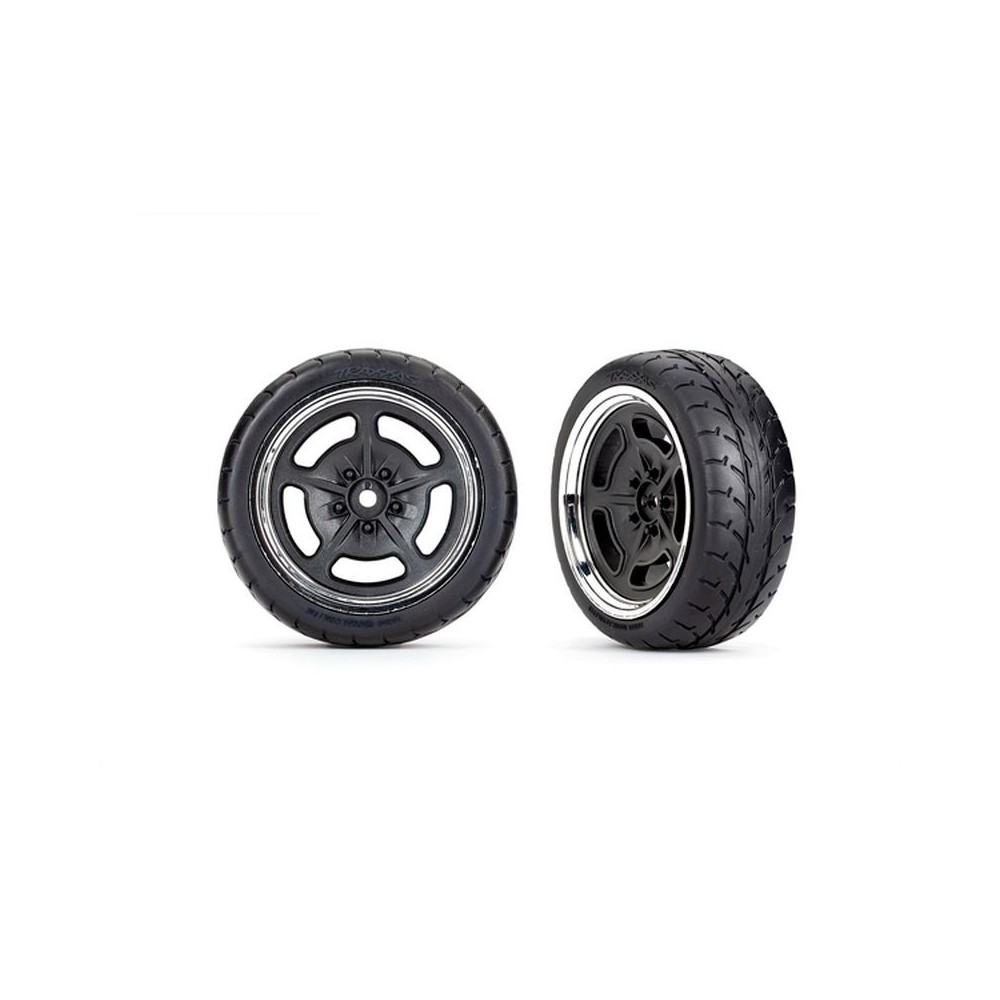 Ruedas delanteras 2.1 negras y cromadas Response Traxxas TRX9372 Ruedas delanteras 2.1 negras y cromadas Response Traxxas TRX9372