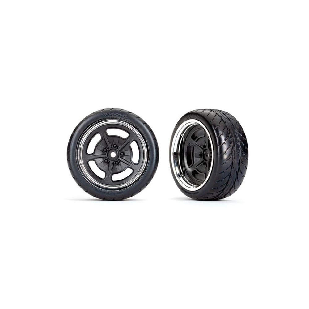 Ruedas traseras 2.1 negras y cromadas Response Traxxas TRX9373 Ruedas traseras 2.1 negras y cromadas Response Traxxas TRX9373