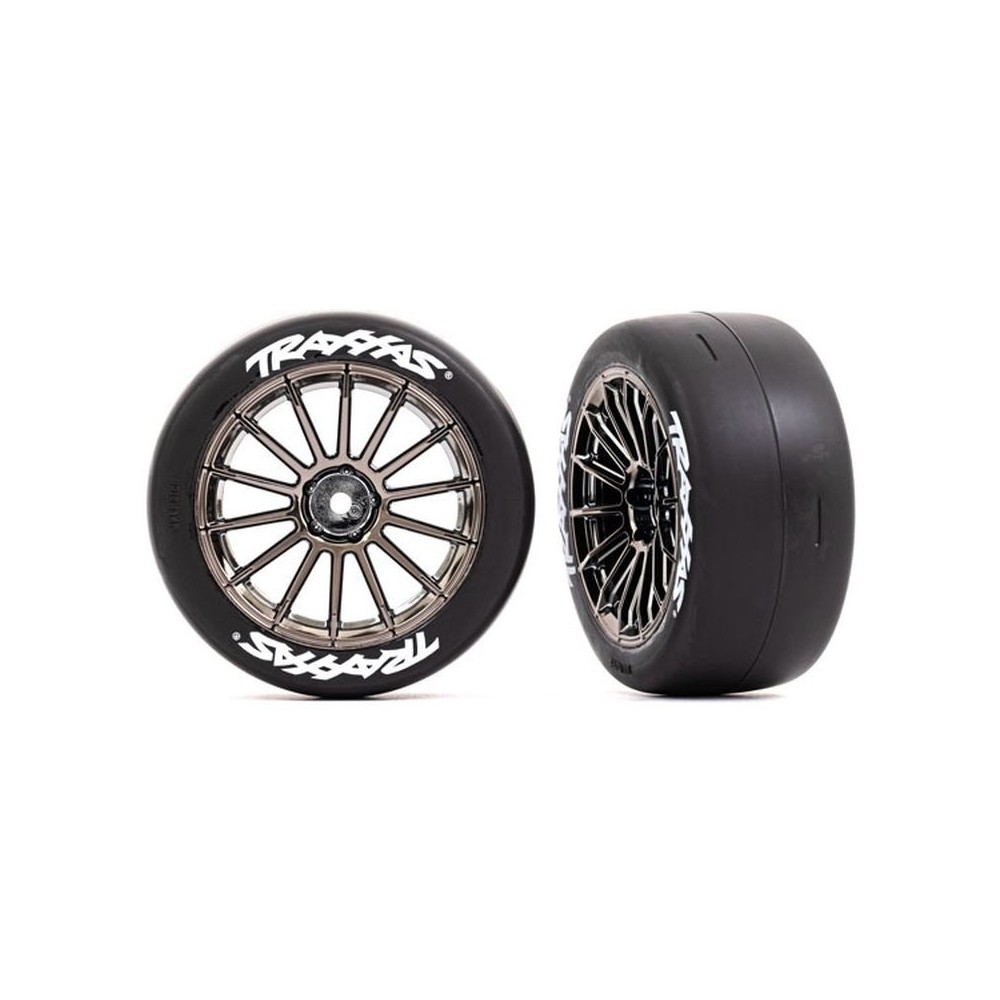 Ruedas radios múltiples cromado negro 2.0 montadas Traxxas TRX9374R Ruedas radios múltiples cromado negro 2.0 montadas Traxxas TRX9374R