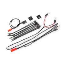 Traxxas Led light harness power harness zip ties (9) mounts (2) (fits 9333) TRX9385