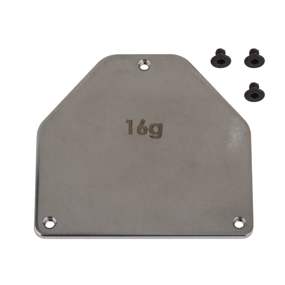 Team Associated RC10B7 FT Steel Servo Weight Plate, 16g AE92445 Team Associated RC10B7 FT Steel Servo Weight Plate, 16g AE92445