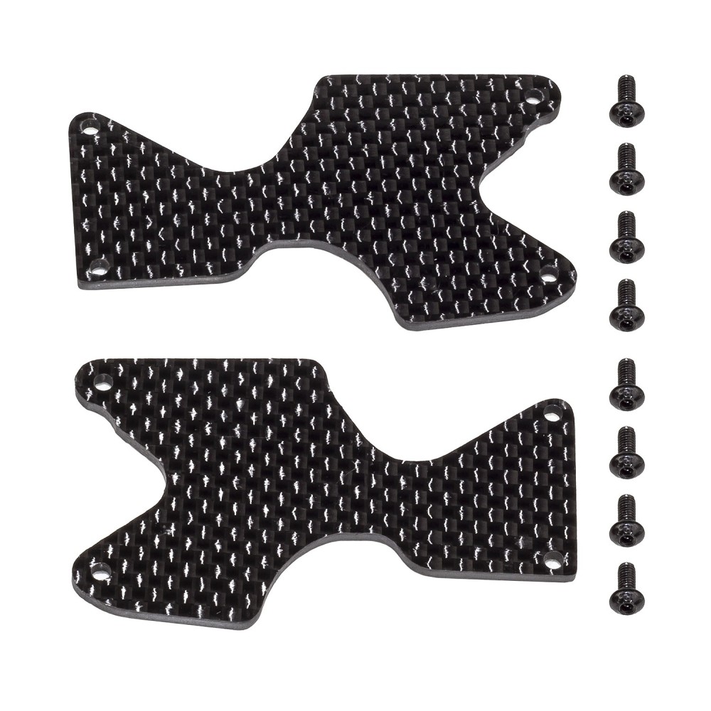 Team Associated RC8B4.1 FT Rear Suspension Arm Inserts, carbon fiber AE81668 Team Associated RC8B4.1 FT Rear Suspension Arm Inserts, carbon fiber AE81668
