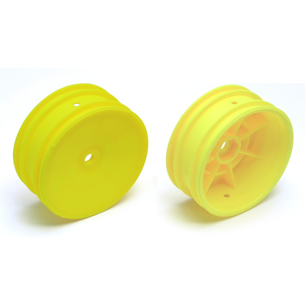 Team Associated Buggy Front Hex Wheels, yellow AE9691 Team Associated Buggy Front Hex Wheels, yellow AE9691