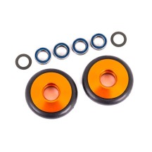 Ruedas para barra Wheelie aluminio naranja 5x8x2.5mm TRX9461A