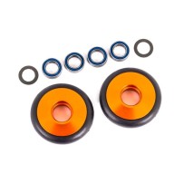 Ruedas para barra Wheelie aluminio naranja 5x8x2.5mm TRX9461A