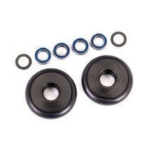 Ruedas para barra Wheelie aluminio gris 5x8x2.5mm TRX9461T