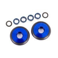 Ruedas para barra Wheelie aluminio azul 5x8x2.5mm TRX9461X