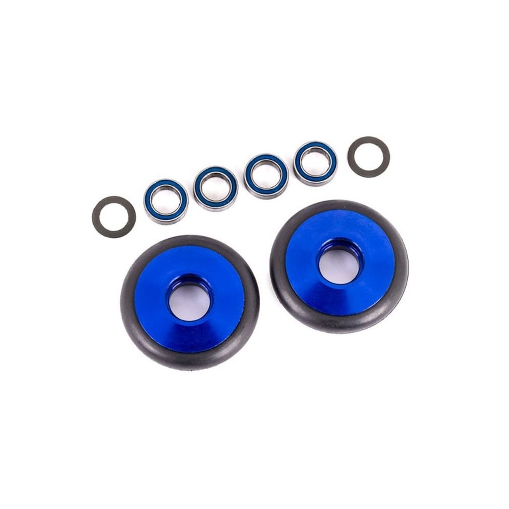 Ruedas para barra Wheelie aluminio azul 5x8x2.5mm TRX9461X Ruedas para barra Wheelie aluminio azul 5x8x2.5mm TRX9461X