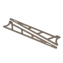 Placas Wheelie gris carbón aluminio Traxxas TRX9462
