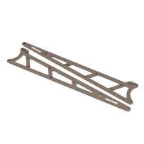 Placas Wheelie gris carbón aluminio Traxxas TRX9462