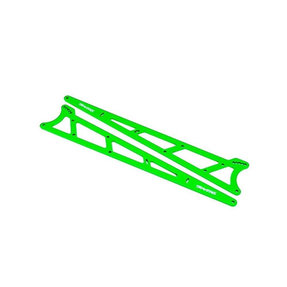 Placas Wheelie verde aluminio Traxxas TRX9462G Placas Wheelie verde aluminio Traxxas TRX9462G