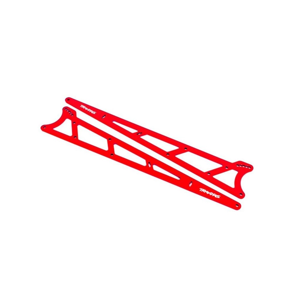 Placas Wheelie roja aluminio Traxxas TRX9462R Placas Wheelie roja aluminio Traxxas TRX9462R