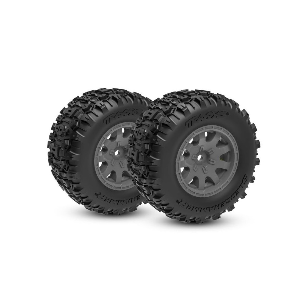 Ruedas Traxxas gris carbón con neumáticos Dual Profile (2.1 exterior) montadas – TRX10770-GRAY Ruedas Traxxas gris carbón con neumáticos Dual Profile (2.1 exterior) montadas – TRX10770-GRAY