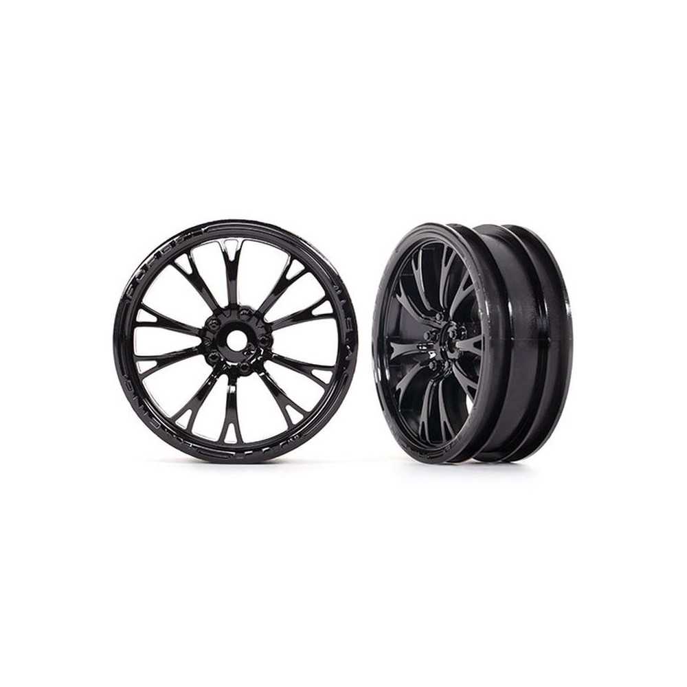 Traxxas Wheels weld gloss black (front) (2) TRX9472 Traxxas Wheels weld gloss black (front) (2) TRX9472