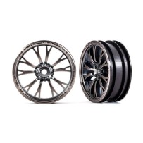 Llantas Weld cromo negro delanteras Traxxas TRX9472A