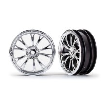 Llantas Weld cromadas delanteras Traxxas TRX9472R
