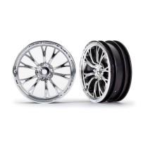 Llantas Weld cromadas delanteras Traxxas TRX9472R