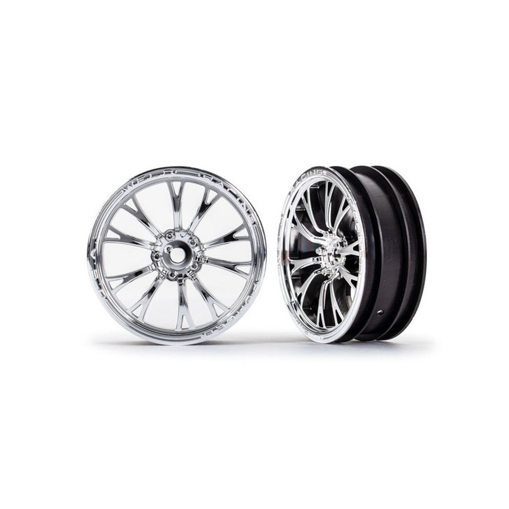 Llantas Weld cromadas delanteras Traxxas TRX9472R Llantas Weld cromadas delanteras Traxxas TRX9472R
