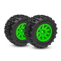 Ruedas Traxxas verdes Dual Profile TRX10770-GRN