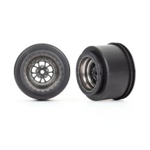 Llantas Weld cromo negro traseras Traxxas TRX9473A