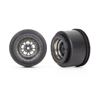 Llantas Weld cromo negro traseras Traxxas TRX9473A