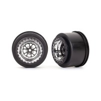 Llantas Weld cromo negro traseras Traxxas TRX9473R