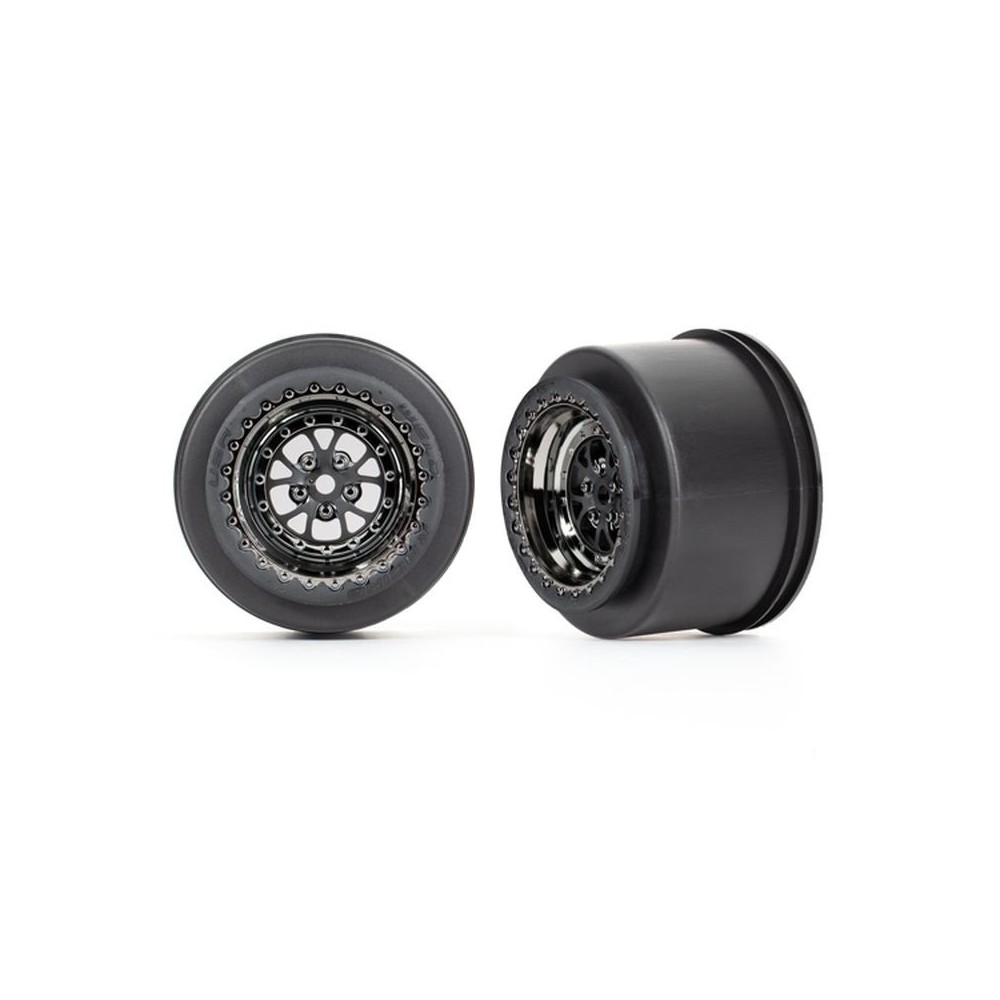Llantas Weld negro cromo traseras Traxxas TRX9473X Llantas Weld negro cromo traseras Traxxas TRX9473X