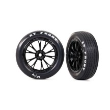 Ruedas Weld negras montadas pegadas Traxxas TRX9474