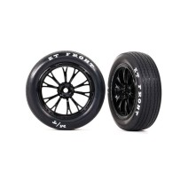 Ruedas Weld negras montadas pegadas Traxxas TRX9474