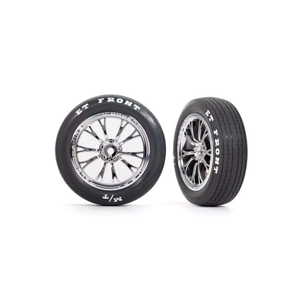 Ruedas Weld cromadas montadas pegadas Traxxas TRX9474R Ruedas Weld cromadas montadas pegadas Traxxas TRX9474R